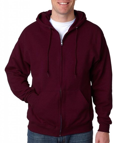 Jerzees Z NuBlend Full-Zip Hoody Hoodie Hooded Sweatshirt - True Red