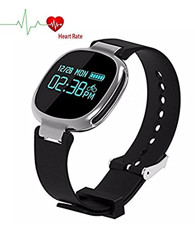 Dax-Hub E07 / E07S【IP-68】Waterproof Smart Watch Specially Designed for Swimming & Bicycling; Bluetooth 4.0 Sport Bracelet Calorie Tracker Sport Wrist Band Pedometer Health Sleep Monitor Wristband Compatible with Android 4.3 /4.4 /4.5 /5.0 /5.1, IOS 7.1 8.0 8.1 4s/5s/6/6s/7 Smartphones