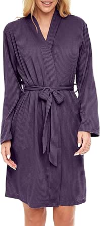 Alexander Del Rossa Womens Robes Lightweight, Summer Robe for Women, Waffle Robes for Women