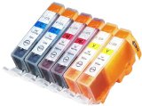 6 Pack Compatible Canon CLI-226 2 Cyan 2 Magenta 2 Yellow for use with Canon PIXMA iP4820 PIXMA iP4920 PIXMA iX6520 PIXMA MG5120 PIXMA MG5220 PIXMA MG5320 PIXMA MG6120 PIXMA MG6220 PIXMA MG8120 PIXMA MG8120B PIXMA MG8220 PIXMA MX712 PIXMA MX882 PIXMA MX892 Ink Cartridges for inkjet printers  Blake Printing Supply