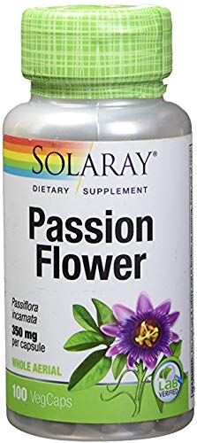 Solaray Passion Flower 350mg 100 Caps (3 Pack)