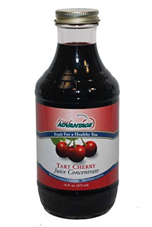 Montmorency Tart Cherry Juice Concentrate - Bottled in Premium Glass Bottles 16oz - 100% Pure Michigan-Grown Tart Cherries, Gluten-Free, Non-GMO Cherries! Never Imported from China, Turkey or Poland.
