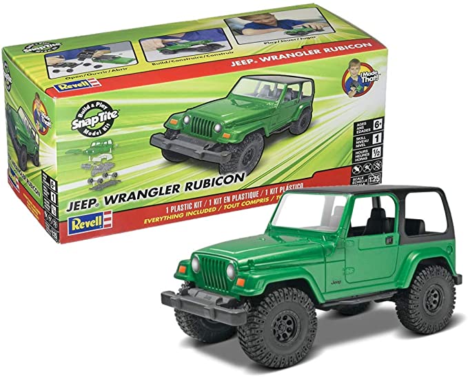 Revell SnapTite Build & Play 04 Jeep Wrangler Rubicon Model Kit