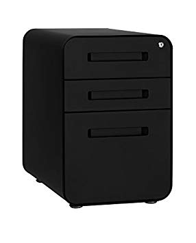 Stockpile 3-Drawer File Cabinet (Black)