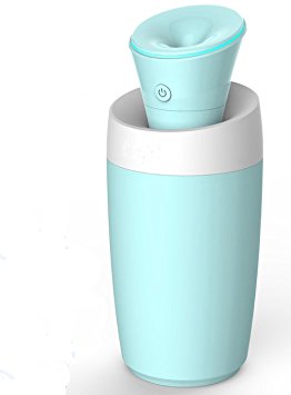 RipaFire® Mist Ultrasonic Humidifier Portable diffuder Personal humidifier Mini USB Travel humidifier for Office Home Car (Blue)