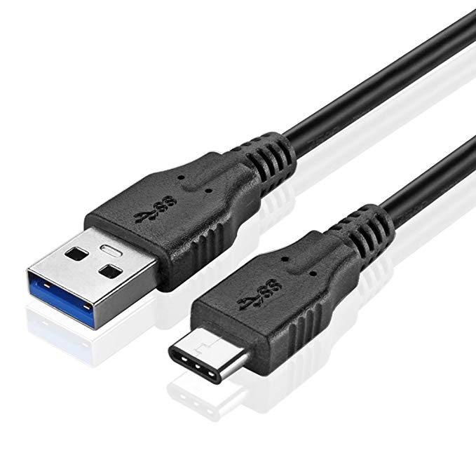 TNP USB Type C Cable (3 FT) - USB-C to USB-A Standard Type A Male to Male USB 3.0 SuperSpeed Connector Adapter Bi-Directional Wire Cord Plug for Charge & Data Sync