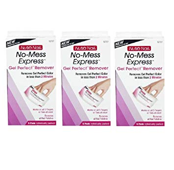 Nutra Nail No Mess Express Gel Perfect Remover, 5 Count (Pack of 3)