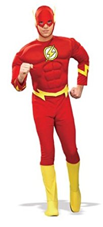 Rubie's Costume Dc Heroes and Villains Collection Deluxe Muscle Chest Flash Costume(Adult)