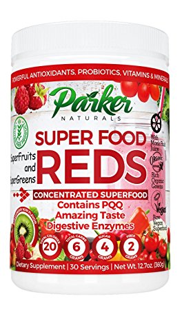 Superfood Reds Organic Antioxidant Powder: Super Food Energy Mix With SuperFruits and SuperGreens