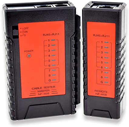 KOLSOL Network LAN Cable Tester 60V RJ45 RJ11 RJ12 Cat5 Cat6 UTP Phone Wire Automatic Test Tool