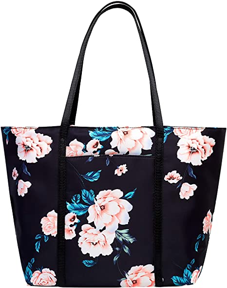 Floral Tote Bag Shoulder Bags For Women Waterproof Tote Handbags For Teens Beach School