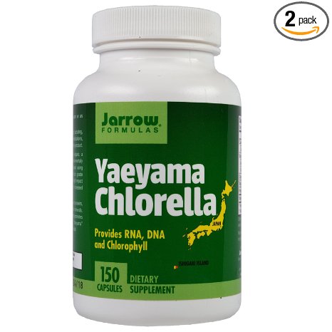 Jarrow Formulas Yaeyama Chlorella 150 Capsules (Pack of 2)