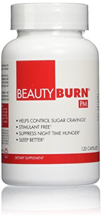 BeautyFit BeautyBurn PM, Evening Appetite & Sugar Suppressant For Women, 120 capsules
