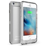iPhone 6S Battery Case iPhone 6 Battery Case ZVOLTZ ZT6 Series Charger Charging Case for iPhone 6 and 6s 47 Inches 1 Year WARRANTY - SilverClear - 3100mAh Apple MFI Certified - External Protective iPhone 6 Charger Case  iPhone 6 Charging Case Extended Backup Battery Pack Cover Case Fit with Any Version of Apple iPhone 6 aka iPhone 6 Battery Pack  iPhone 6 Power Case  iPhone 6 USB Juice Bank  iPhone 6 Battery Charger