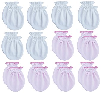 Songbai Newborn Baby Cotton Gloves No Scratch Mittens For 0-6 Months Boys Girls