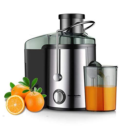 Juicer Juice Extractor, Homeleader Stainless Steel Centrifugal Juicer with 3'' Wide Mouth, for Fruits and Vegetables, BPA-FREE