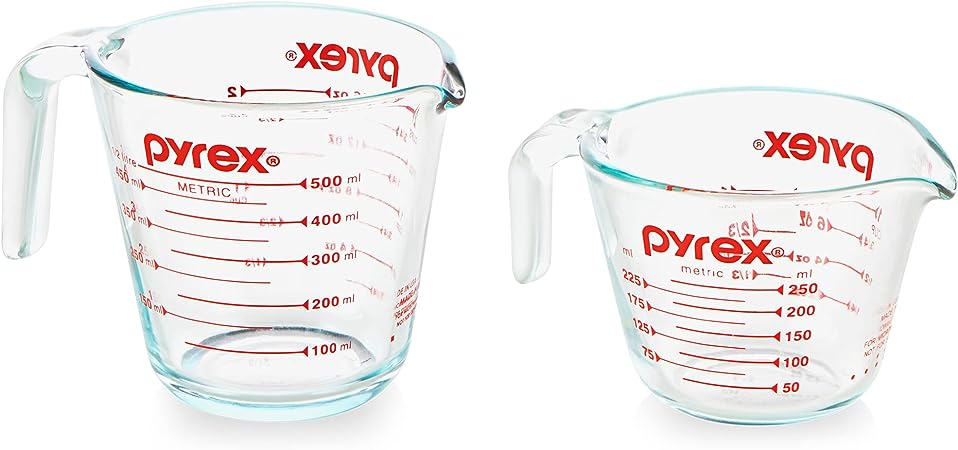 Pyrex 2pc 1c/2c Meas Cup Set