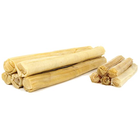 Raw Paws Pet Premium Compressed Rawhide Sticks for Dogs - Packed in the USA, 100% All-Natural, Odor Free, Safe Dog Chews