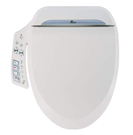 Bio Bidet Ultimate BB-600 Advanced Bidet Toilet Seat, Elongated White. Easy DIY Installation, Luxury Features From Side Panel, Adjustable Heated Seat and Water. Dual Nozzle Has Posterior and Feminine Wash