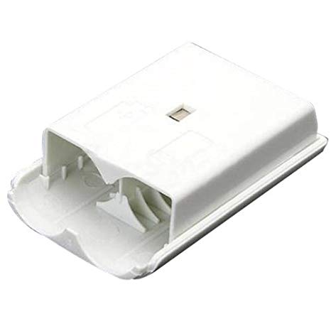 2pcs White Battery Pack Cover Shell Case Kit for Xbox 360 Wireless Controller