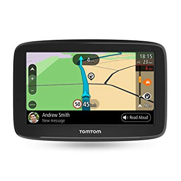 TomTom 6 Inch Car Sat Nav GO Basic with Updates via Wi-Fi, Lifetime Traffic via Smartphone and EU Maps, Smartphone Messages, Resistive screen and TMC Receiver