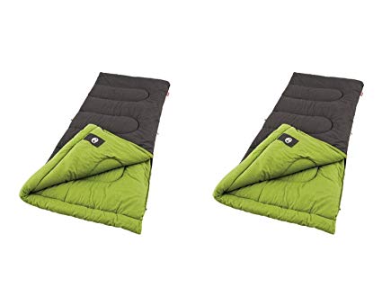 Coleman Duck Harbor Cool Weather Adult Sleeping Bag (2 Set, Brown)