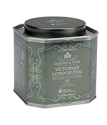 Harney & Sons 30 count tin HRP VICTORIAN LONDON FOG tea sachets