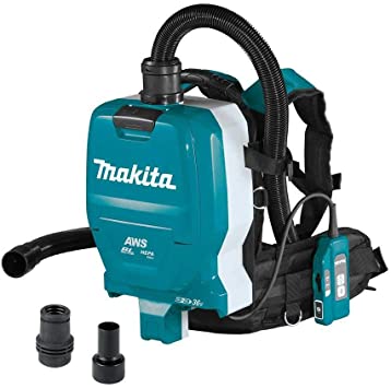 Makita XCV10ZX 18V X2 LXT Lithium-Ion (36V) Brushless Cordless 1/2 Gallon HEPA Filter Backpack Dry Dust Extractor, AWS Capable, Tool Only