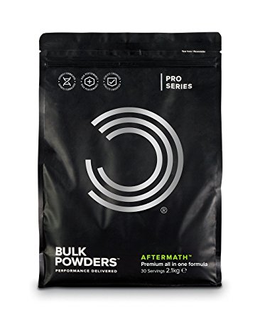 BULK POWDERS AFTERMATH All in One Protein Supplement and Post Workout Muscle Recovery Shake, Strawberries and Cream, 2.1 kg