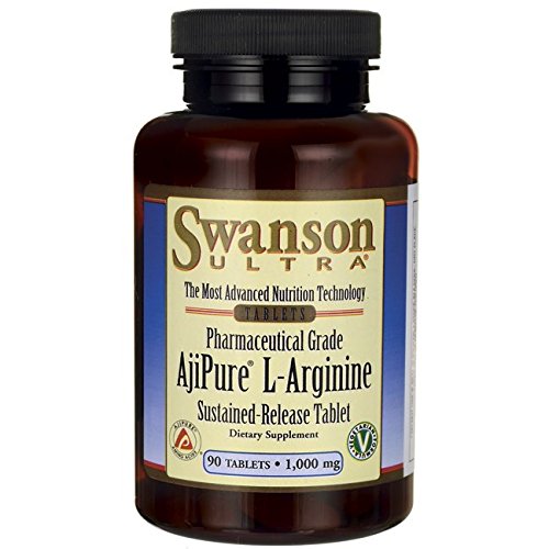 Swanson Ajipure L-Arginine Sustained-Release Tablet 1,000 mg 90 Tabs