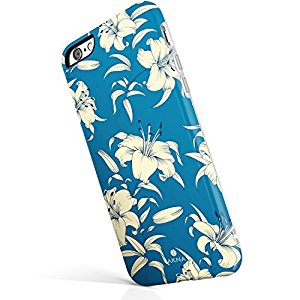 iPhone 6 / 6s case for girls, Akna New Glamour Series [All New Design] Flexible Soft TPU cover with Fabulous Glossy Pattern for both iPhone 6 & iPhone 6s(4.7"iPhone) [Lovely Lily Floral](U.K)