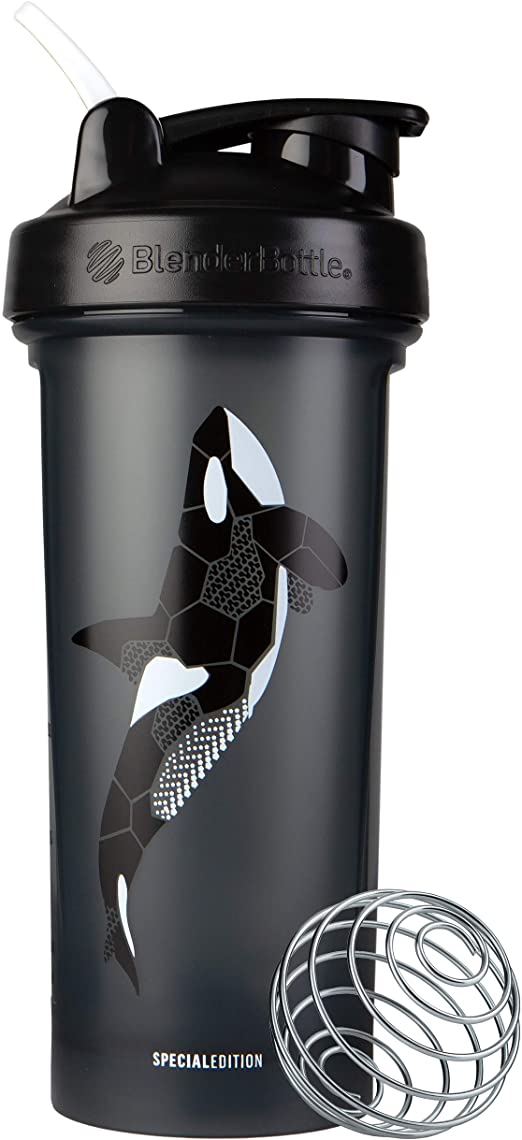 BlenderBottle Ocean Animals Classic Shaker Bottle Perfect for Protein Shakes and Pre Workout, 28-Ounce Orca