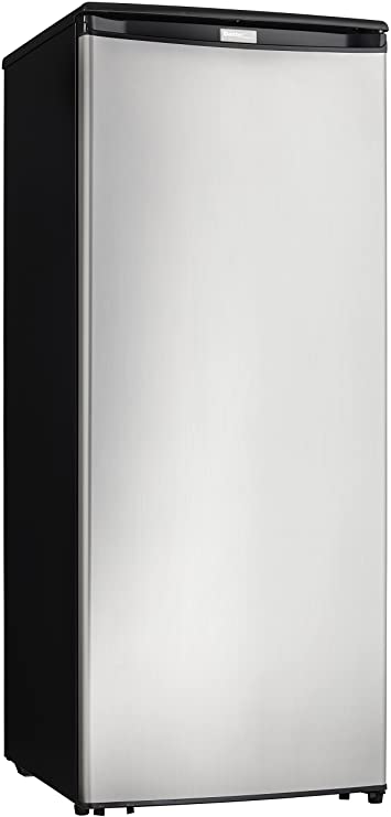 Danby DUFM085A4BSLDD Designer Storage Upright Stand Alone Reversible Deep Freezer Cooler, 8.5 cubic feet