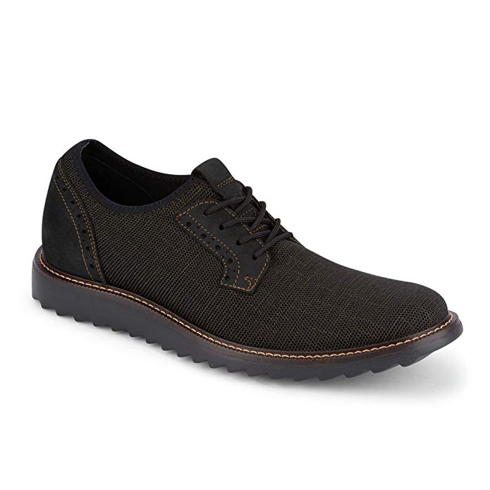 Dockers Mens Einstein Knit/Leather Smart Series Dress Casual Oxford Shoe with NeverWet