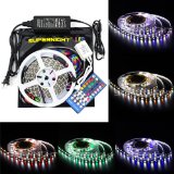 SUPERNIGHT RGBW LED Strip Lighting Kit 164ft 5M 5050 300leds Non-waterproof Color Changing RGBW LED Flexible Lights  40Key RGBW Remote Controller  12V 5A Power Supply
