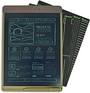 Boogie Board Blackboard Smart Scan Reusable Notebook - Authentic and Original Letter Size Writing Tablet with Stylus for Home, College Studying, and Office - Green, 8.5 x 11