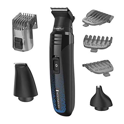 Remington PG6135 7-in-1 Lithium Powered Grooming Trimmer Kit, Black & Blue