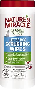 Nature’s Miracle Litter Box Scrubbing Wipes 30Ct