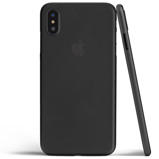 iPhone X Case, Thinnest Cover Premium Ultra Thin Light Slim Minimal Anti-Scratch Protective - For Apple iPhone X | totallee (Matte Black)