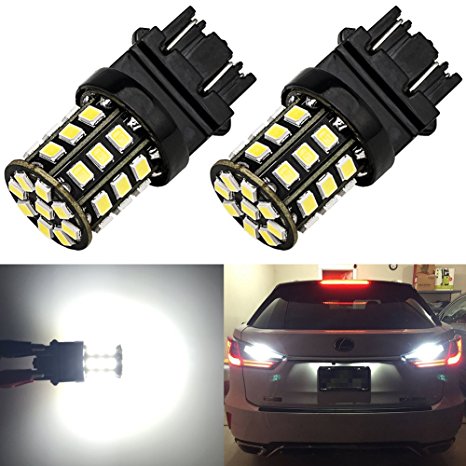 ENDPAGE 3157 LED Bulb White 6000K 1000 Lumens Super Bright 12-24V Non-Polarity, 2-pack, Replacement for 3156 3057 3056 and Fit Backup Reverse Lights, Tail Brake Lights, Turn Signal Lights
