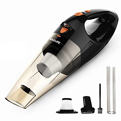 VacLife Handheld Vacuum, Car Vacuum Cleaner Cordless, UK Type-G 3 Pin Plug, Orange (VL189)