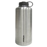 Lifeline 7508 Silver Stainless Steel Vacuum Insulated Double Wall Barrel Style Growler - 64 oz Capacity