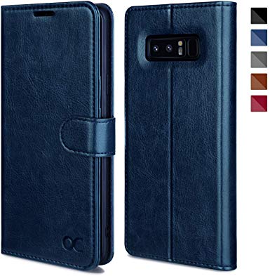 OCASE Galaxy Note 8 Case, Samsung Galaxy Note 8 Wallet Case [TPU Shockproof Interior Protective Case] [Card Slot] [Kickstand] [Magnetic Closure] Leather Flip Cover for Samsung Galaxy Note8 - Blue