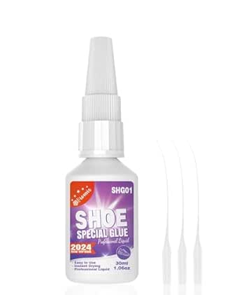 30g Instant Shoe Glue - Professional Sole Repair Adhesive, Waterproof & Clear for Soles Boots Sneakers Heels Hiking Shoes Leather Handbags