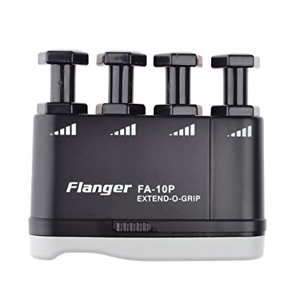 Adjustable Finger Strengthener and Hand Exerciser Flanger FA-10P Extendable Finger Exerciser for Bass Guitar / Piano Players'