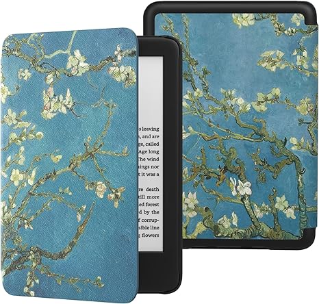 MoKo Case Fits 6" All-New Kindle (11th Generation-2022 Release), Lightweight Shell Cover with Auto Wake/Sleep for Kindle 2022 11th Gen e-Reader, Almond Blossom