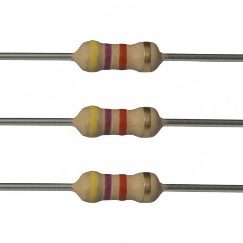 E-Projects 25EP5144K70 4.7k Ohm Resistors, 1/4 W, 5% (Pack of 25)