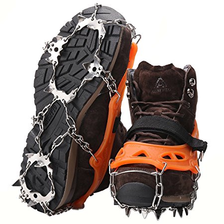 Microspikes for Women or Men - Nano Spikes Running Microspikes Traction System Hiking Microspikes Crampons Footwear Traction Device Robust Trail Crampons Traction Cleats for Walking On Snow And Ice