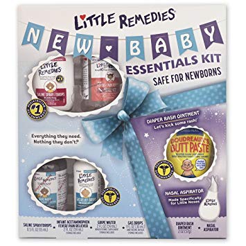 Little Remedies New Baby Essentials Kit | A Gift Set for New Moms | 6 Products Featuring Little Remedies & Boudreaux's Butt Paste Products