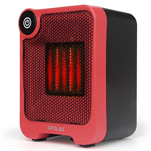 Personal Mini Heater, PTC Ceramic Heater, Portable Cubic Space Warmer for Home and Office, Indoor Desktop Heater, Heating Fast, Automatic Overheat and Tip-over Protection for Safety, 500 Watts Heater